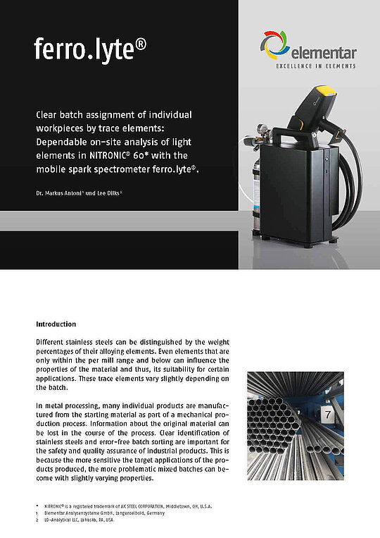 Whitepaper with an optical emission spectrometer shown