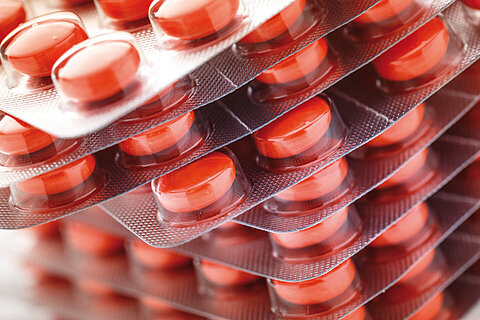 Blister pack of tablets