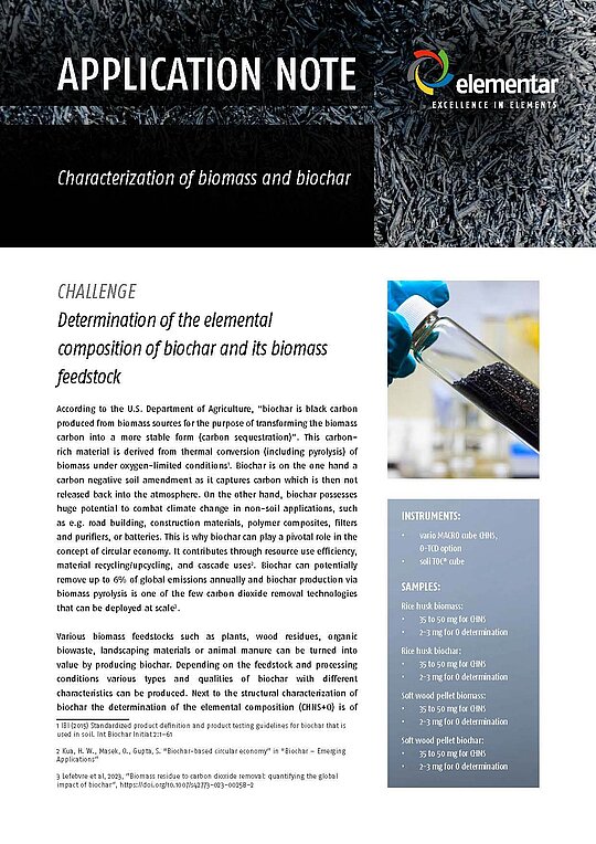 Front page of the Application Note