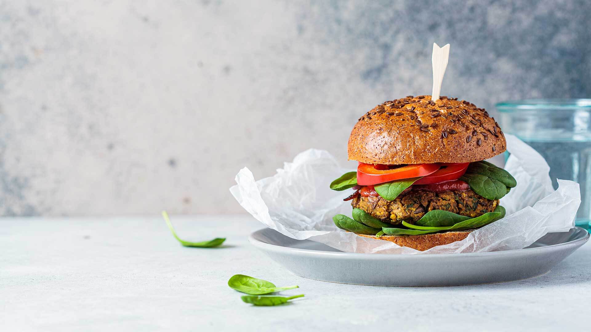 Plant-based burger